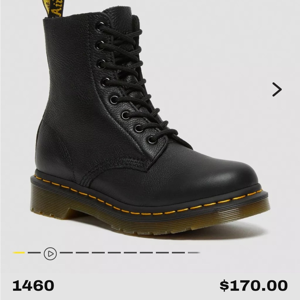 Dr. Martens Black Leather Pascal Boots